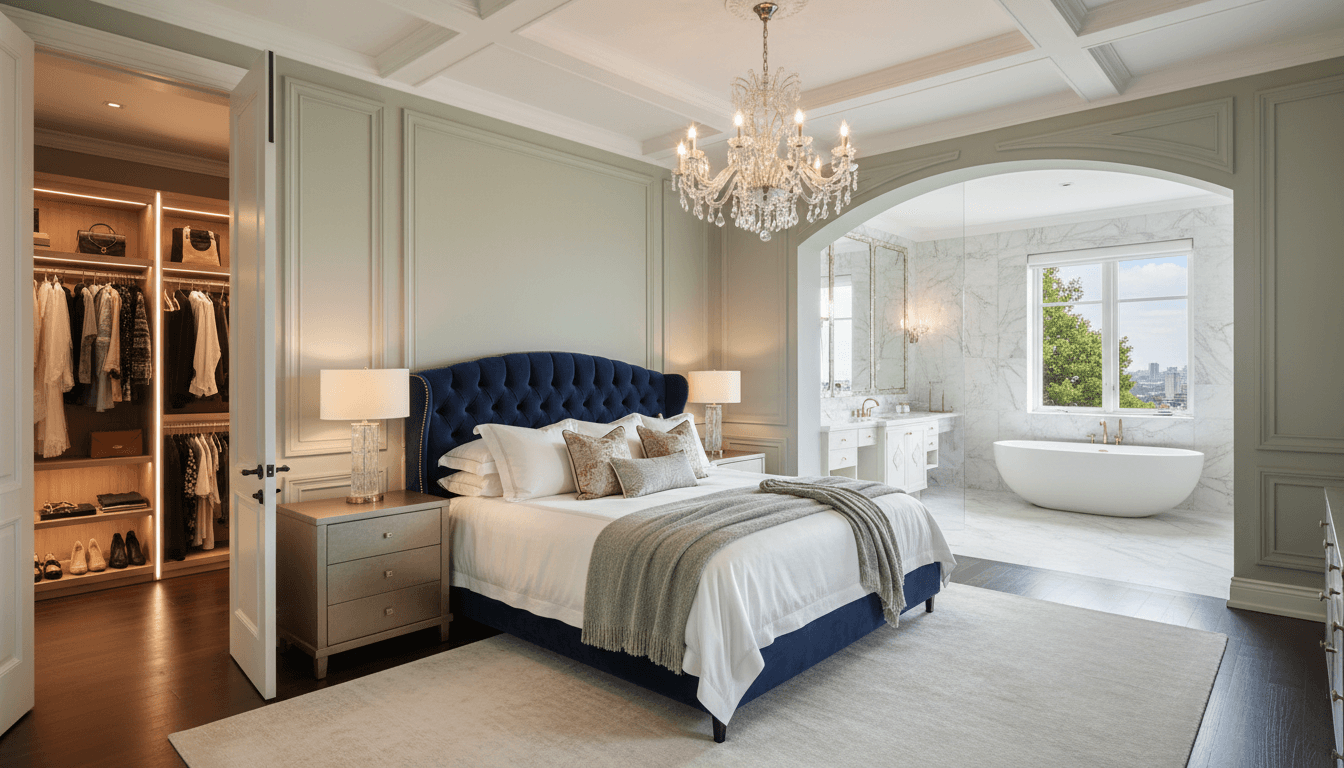 Master suite in the 5-bedroom El Poblado condo