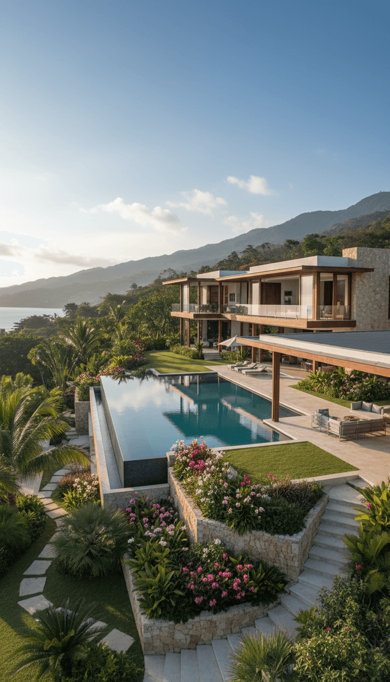 Santa Marta Coastal Estate: 5-bed modern estate with two distinct properties on one site and sweeping mountain views