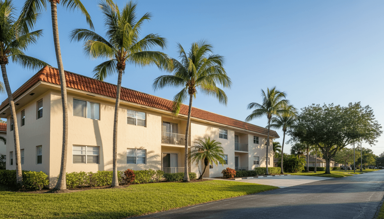 Exterior of 5-unit apartment building in St Pete Beach