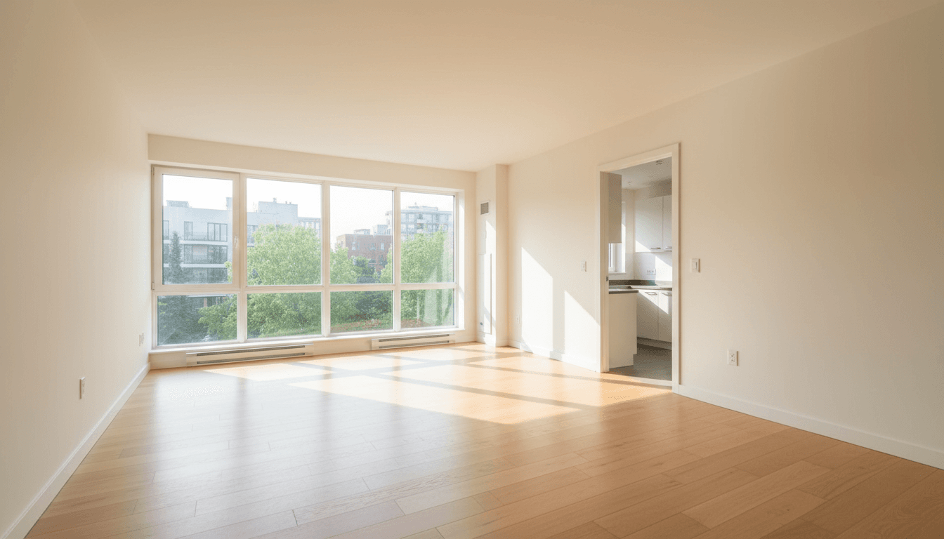 Spacious living room in one of the rental units
